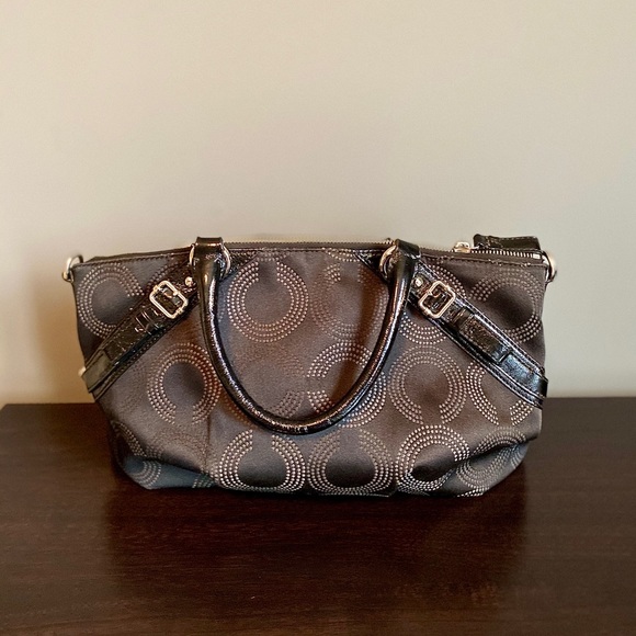 Vintage Black Coach Carry All - Picture 3 of 8